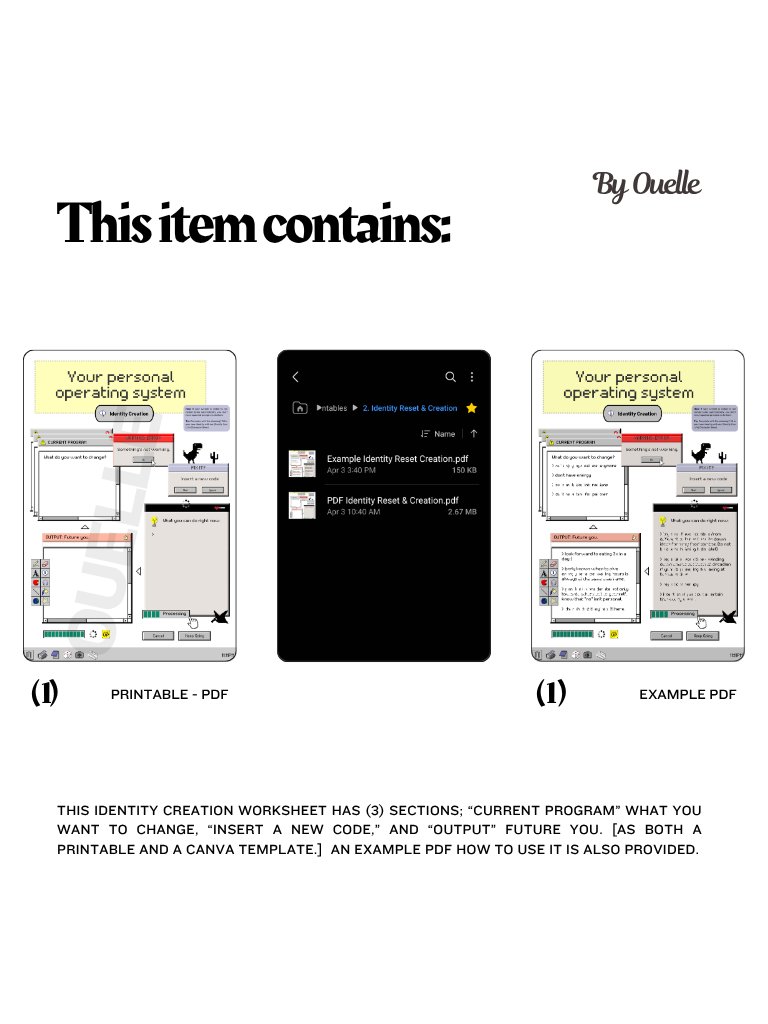 Identity Reset Life Planner (PDF) product image (6)