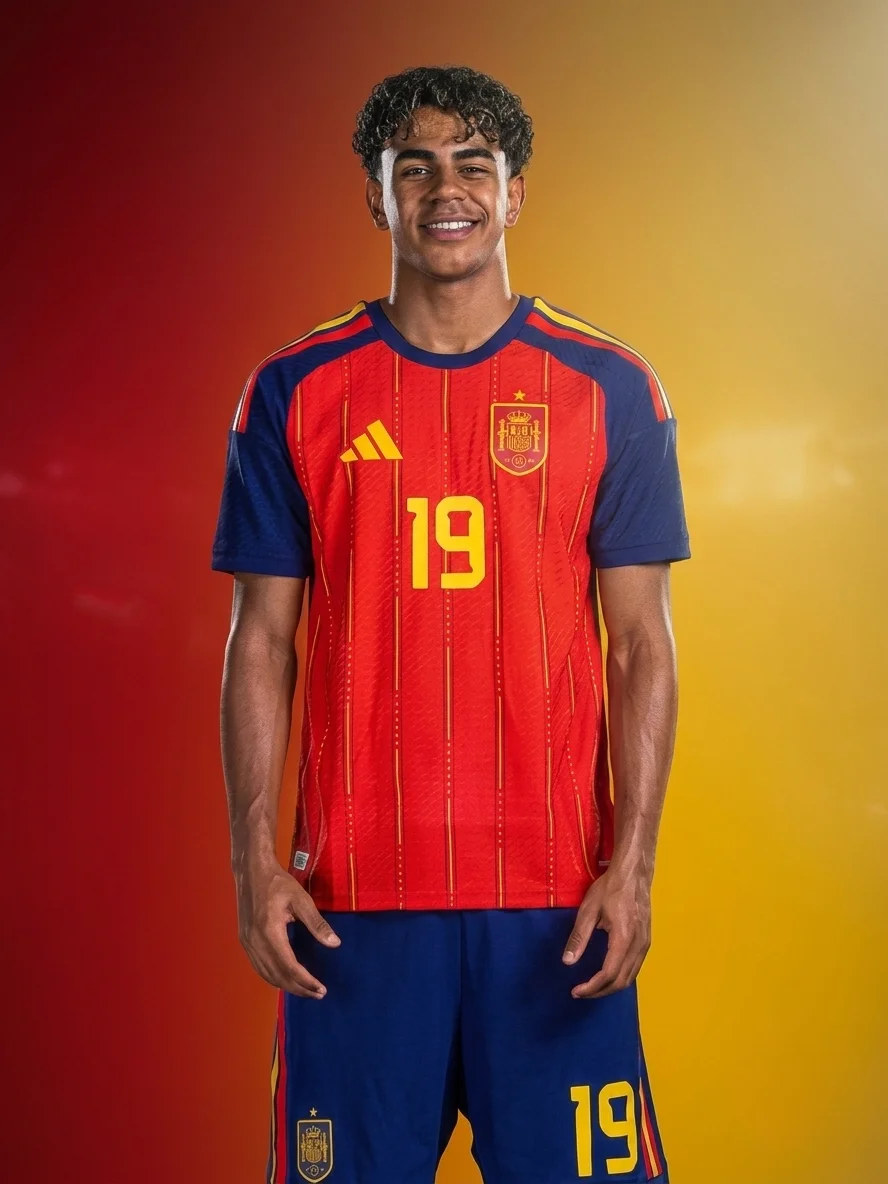 Lamine Yamal #19 Spain FIFA World Cup 2026 Jersey | La Roja Edition product image (1)