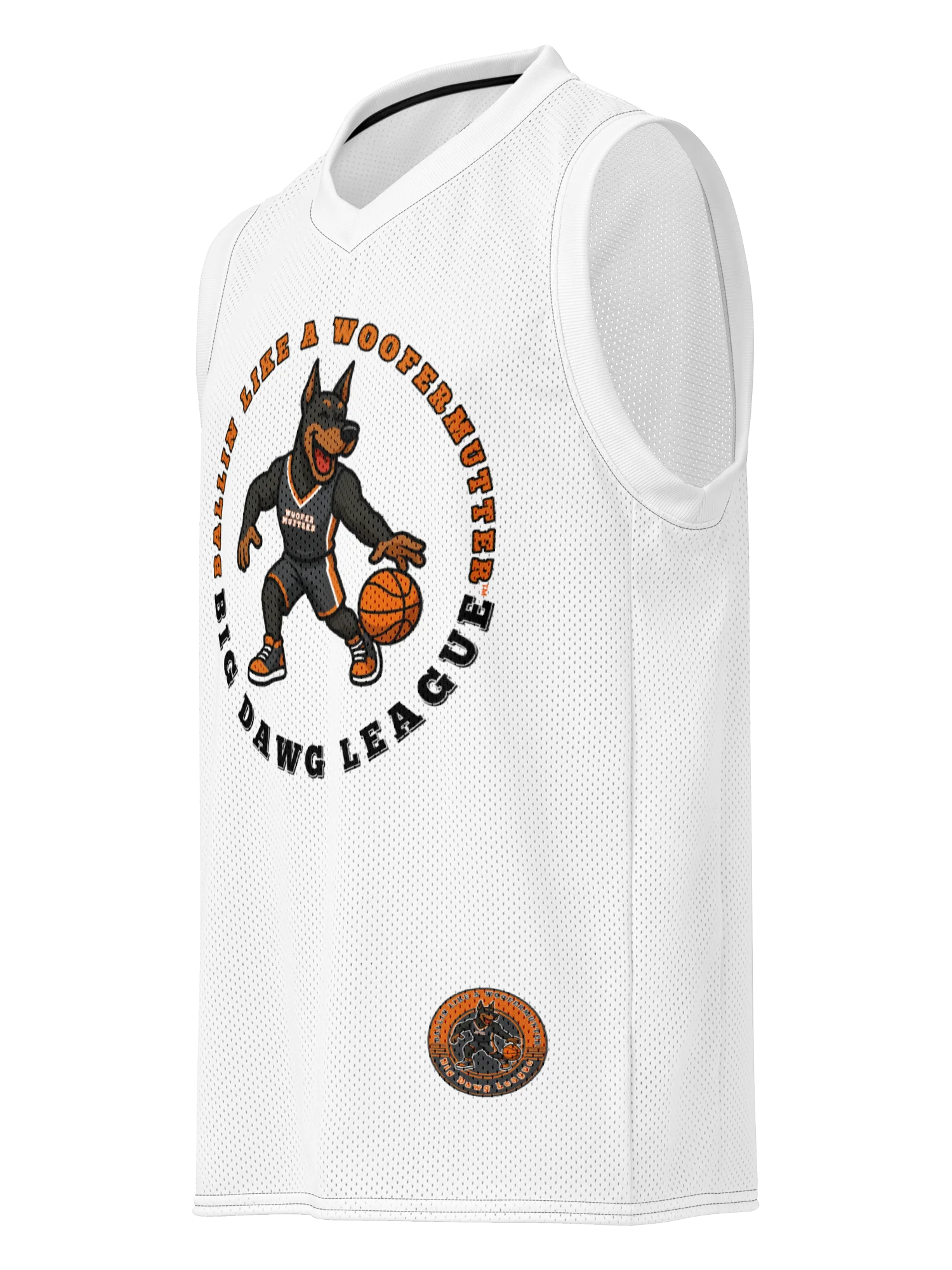 Ballin Like A WooferMutter™ Doberman Premium Basketball Jersey product image (3)