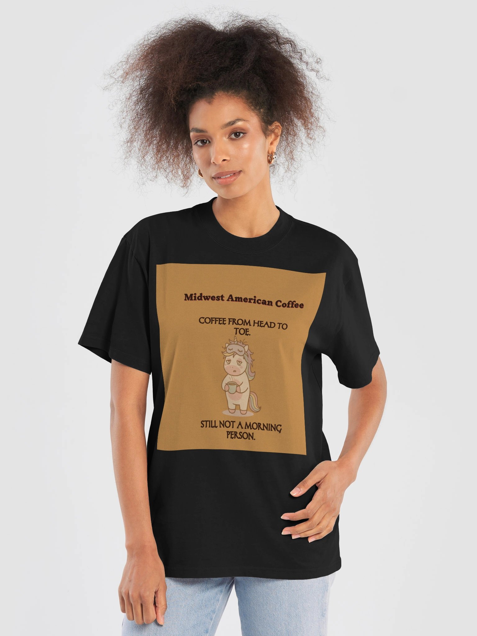 Not a Morning Unicorn – Funny Coffee Lover T-Shirt product image (21)