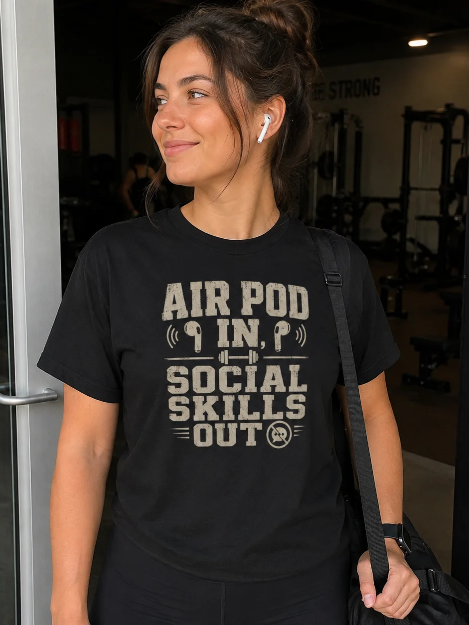 Air Pod In, Social Skills Out Tee product image (1)