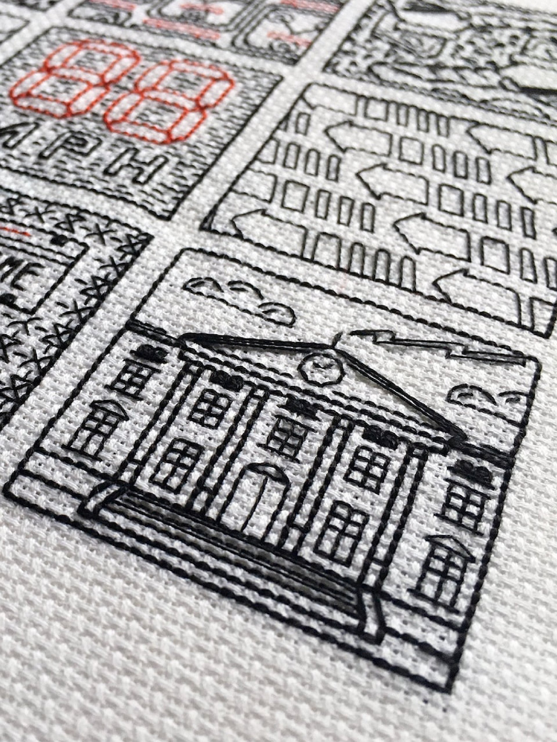 Time and Density • Blackwork Cross Stitch Pattern • PDF Digital Download product image (6)