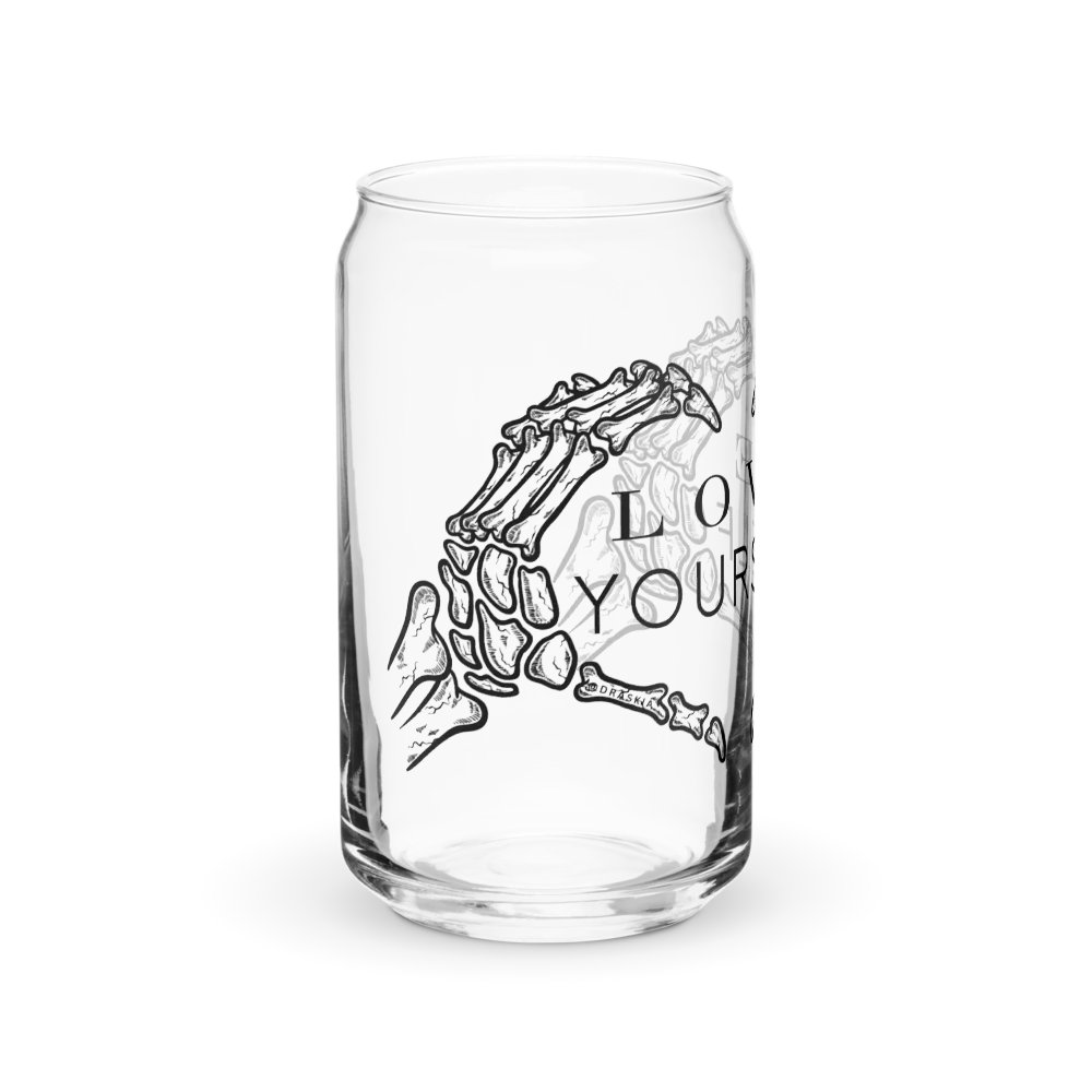 Love Yourself Skelly - Can-Shaped Glassware product image (1)