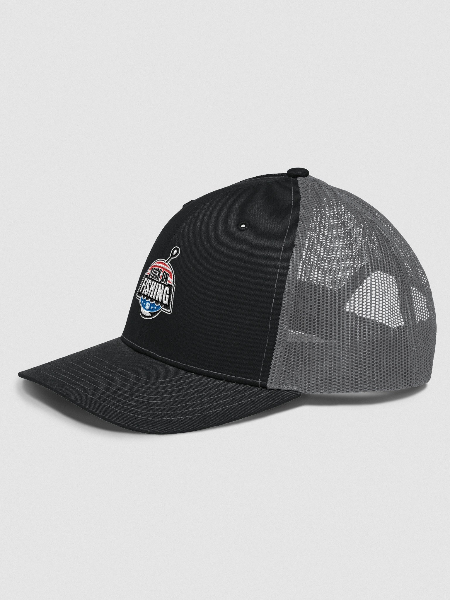 Stuck on Fishing Premium Trucker Hat product image (3)