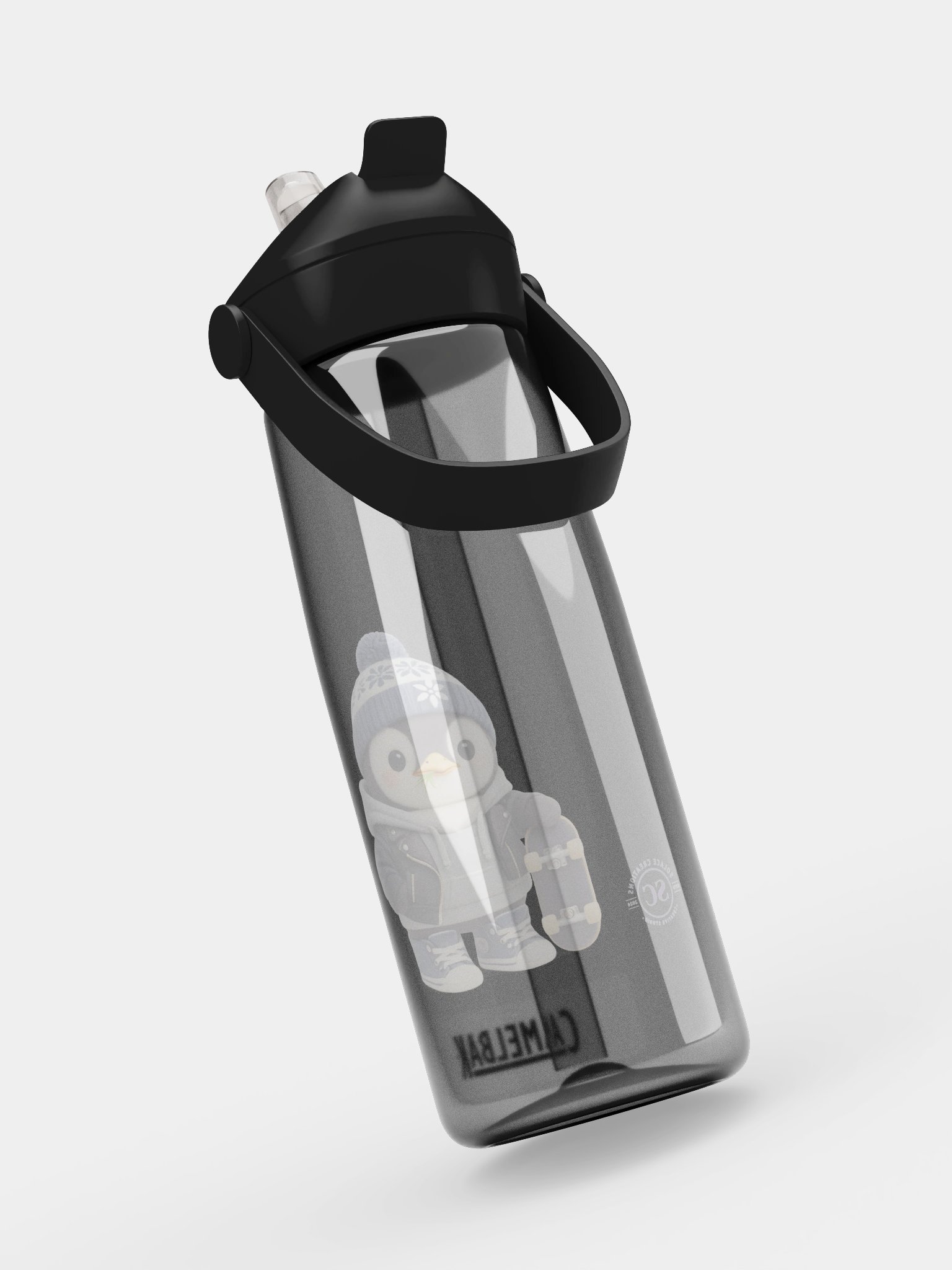 Skate Penguin Flip Straw Bottle product image (20)