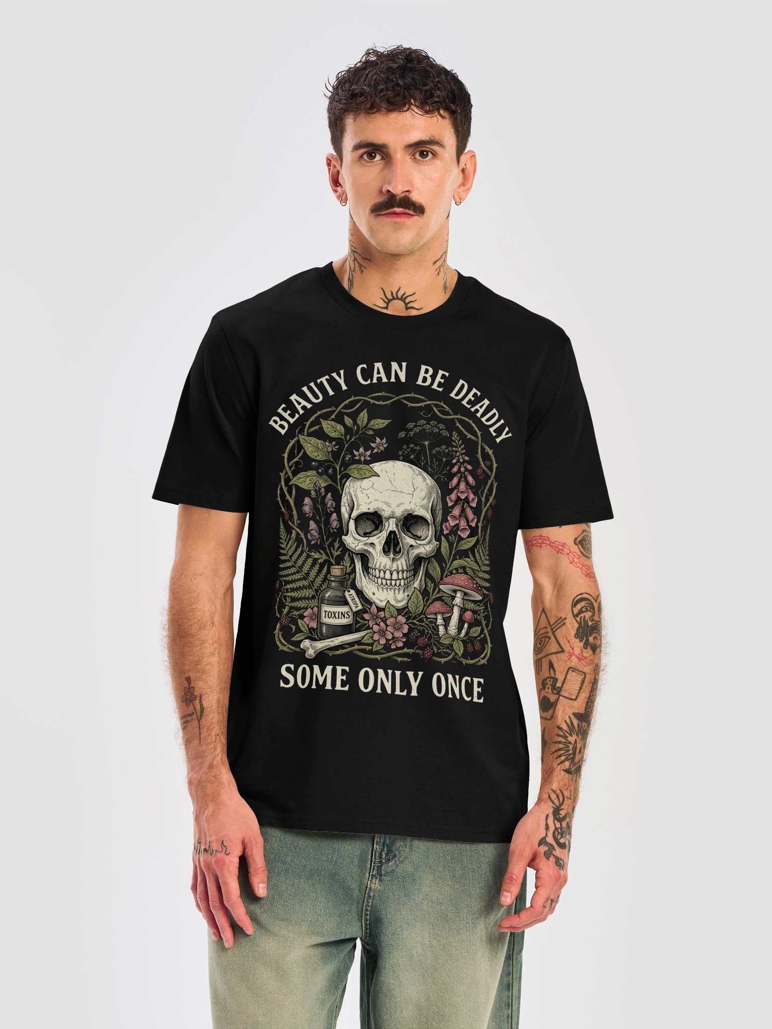 Beauty Can Be Deadly – Vintage Gothic Graphic T-Shirt product image (35)