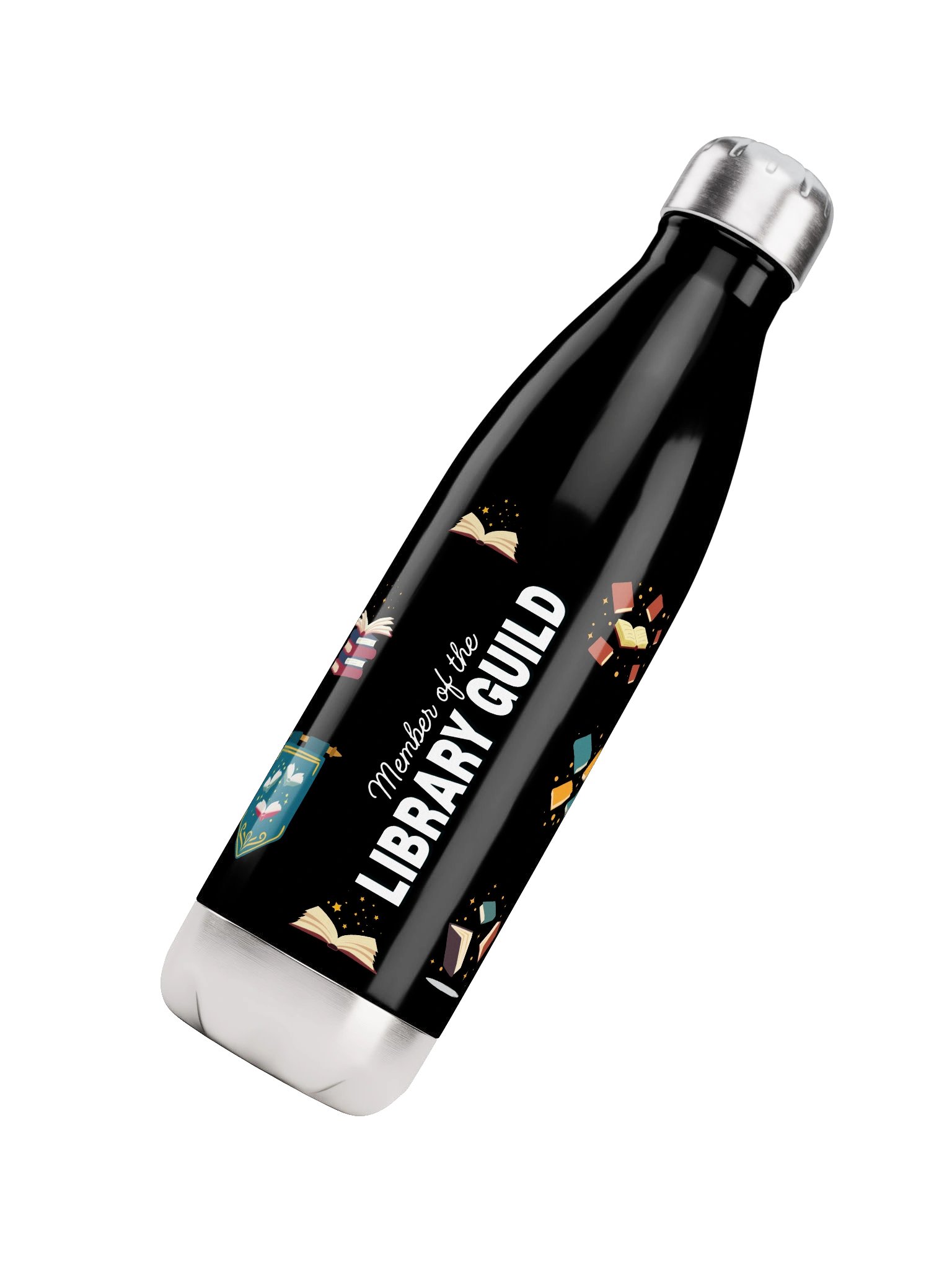 Library Guild Stainless Steel Water Bottle - Dark product image (4)