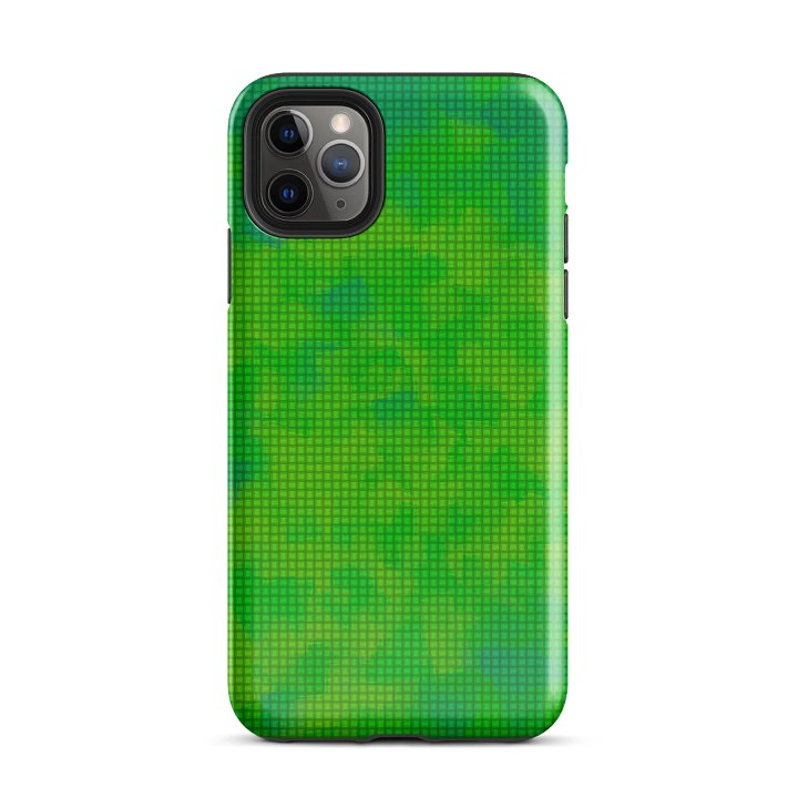 Green Grid Tough Case for iPhone product image (26)