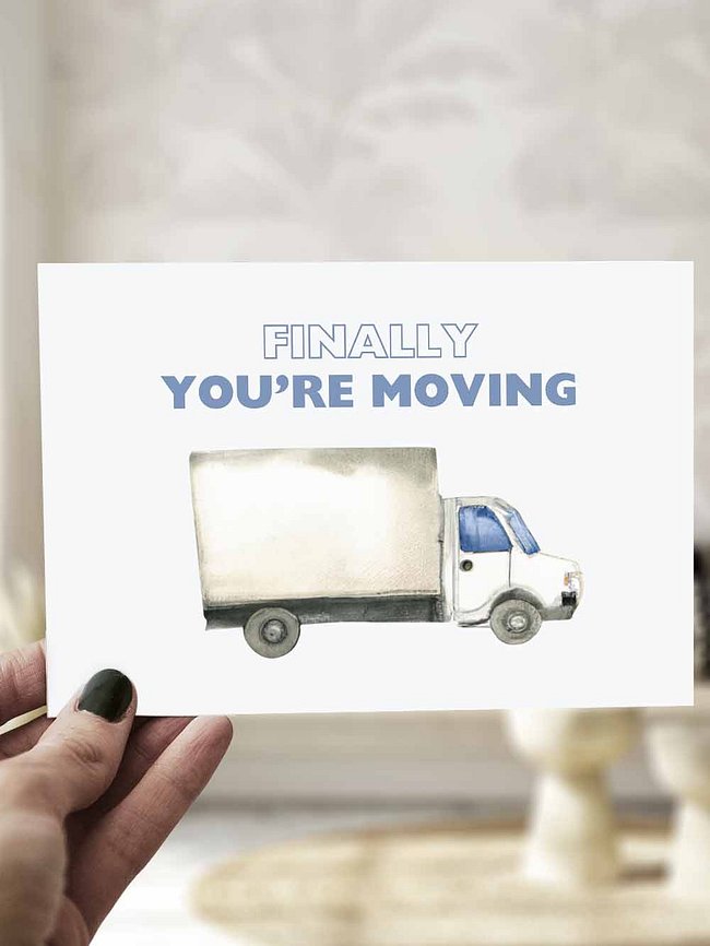 Housewarming Moving Cards