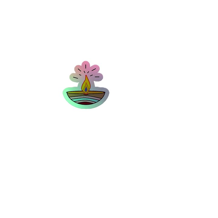 Diya Delight Holographic Sticker Sheet product image (1)