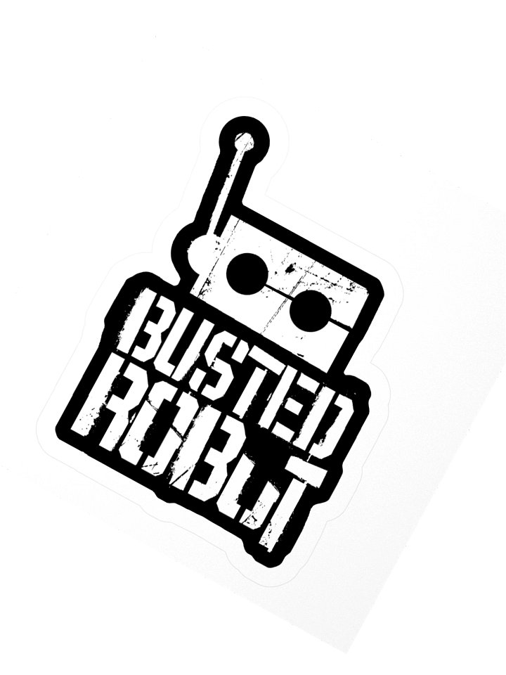 Busted Robut Sticker product image (2)