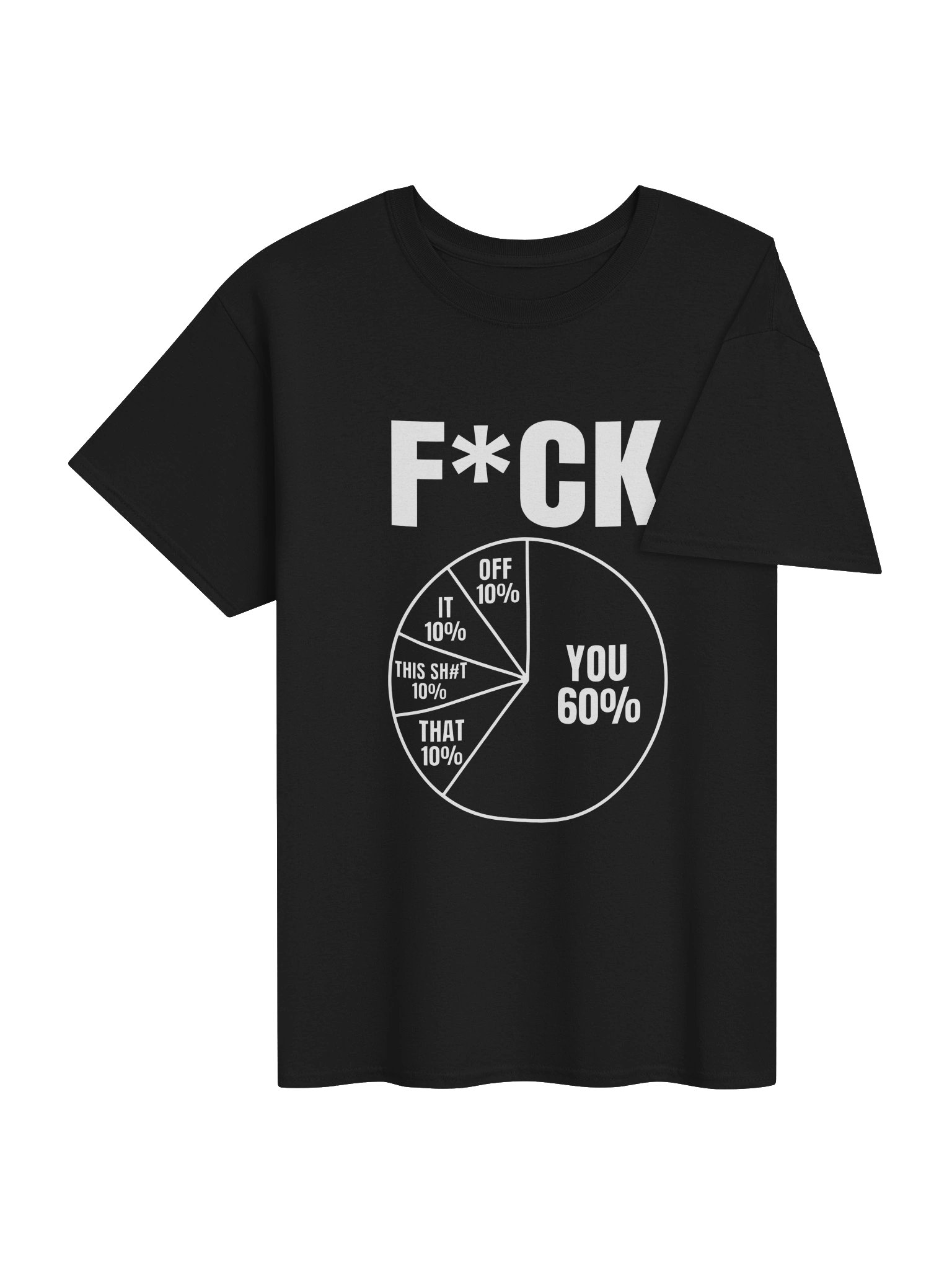 Sarcastic Word Pie Chart Funny Graphic T-Shirt product image (3)