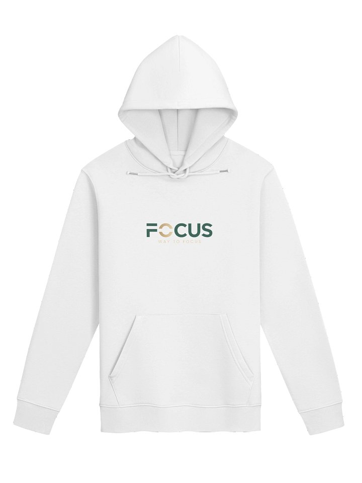 FOCUS Hoodie — White product image (1)