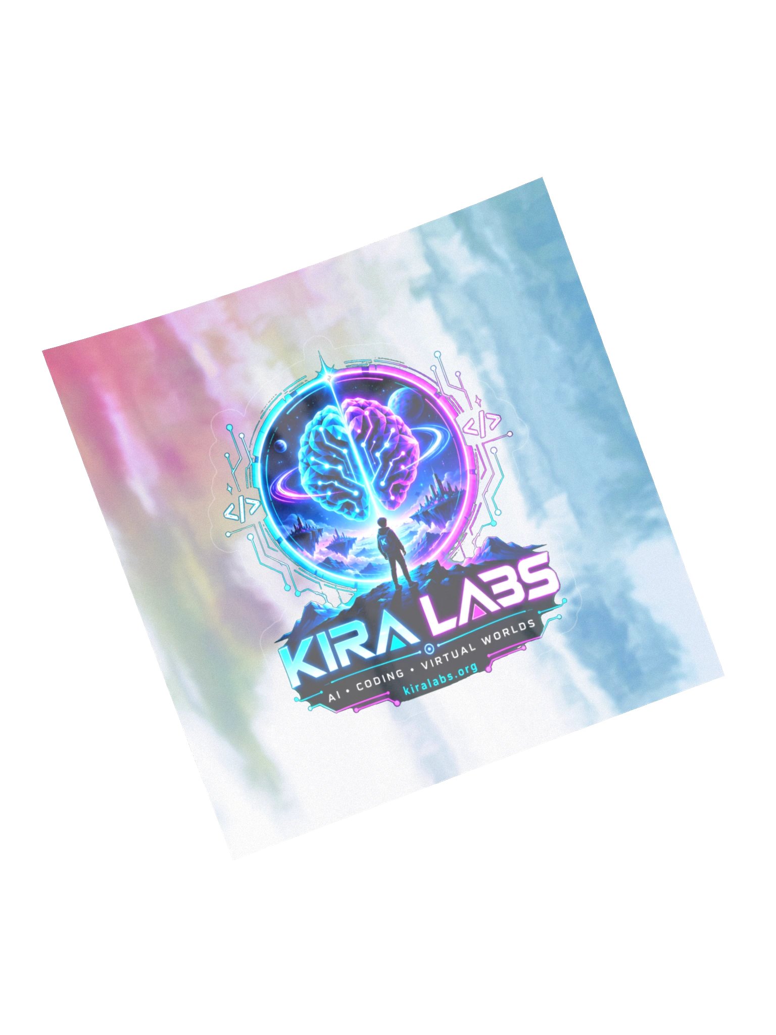 Kira Labs AI Coding Virtual Worlds Holographic Sticker product image (13)