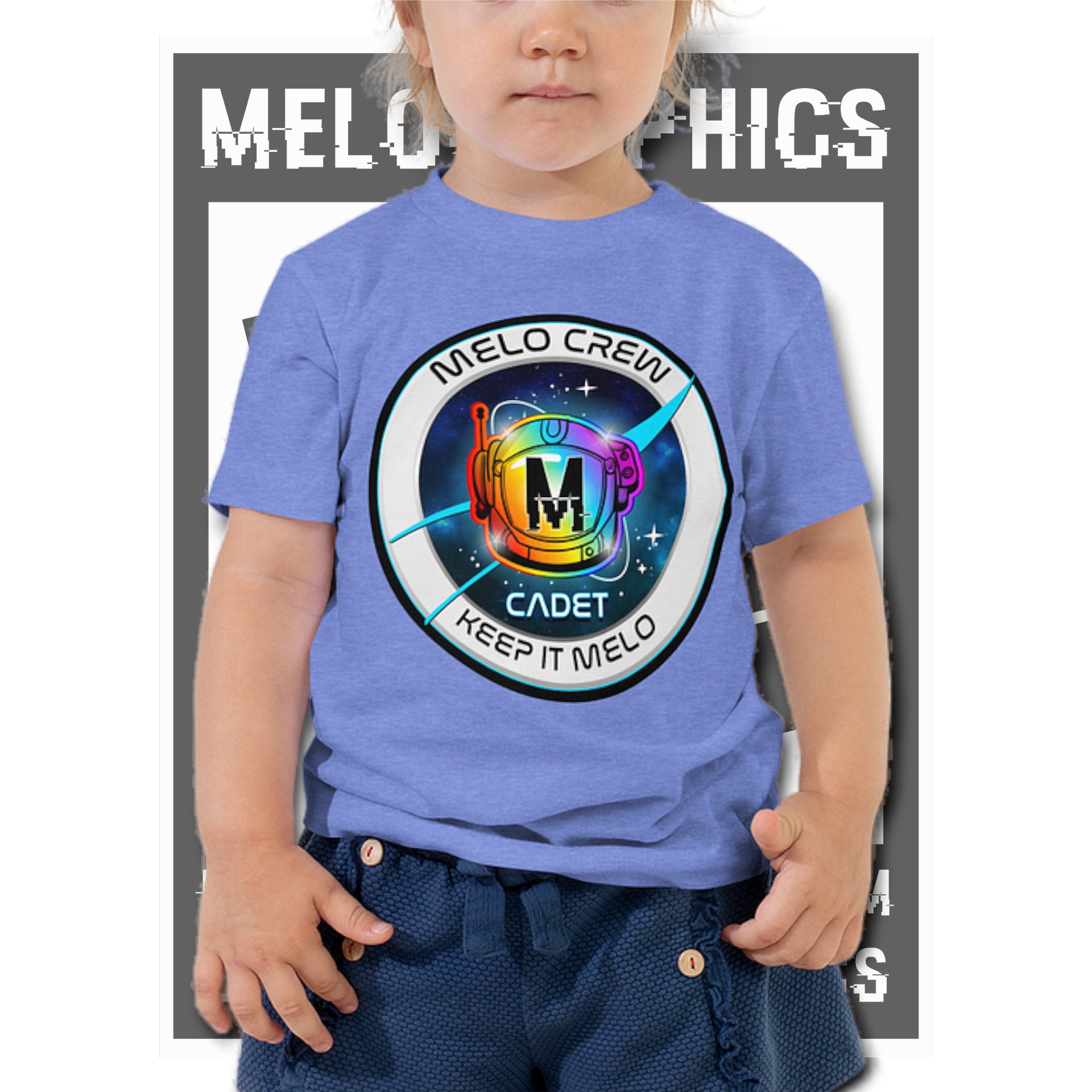 #MeloCrew Badge: Cadet - Basic Toddler T-Shirt | #MadeByMELO product image (1)