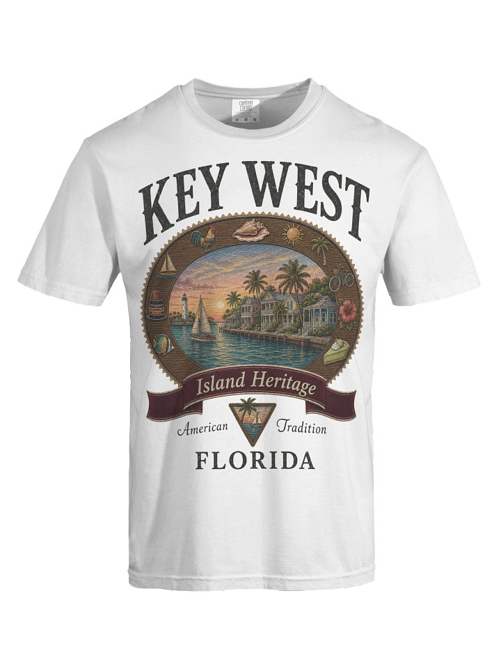 Vintage Key West Shirt, Florida Keys Graphic Tee, Comfort Colors 1717 Island Travel T-Shirt product image (28)