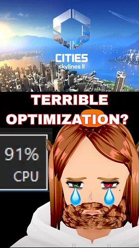 Proving Cities Skylines 2 has Terrible Optimization 

Cities skylines 2 Optimization is as strong as a Wet newspaper. 

Doing...