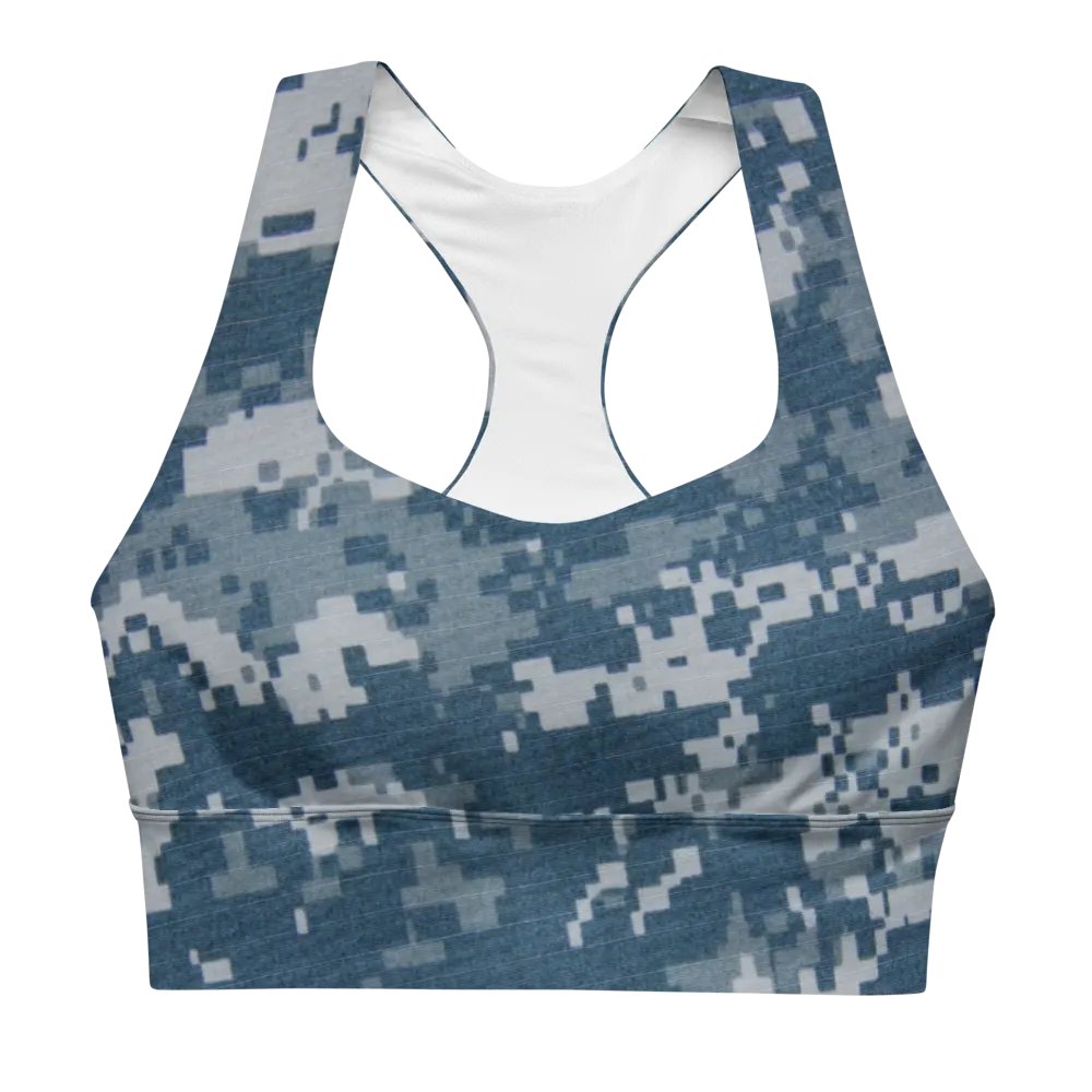 U.S. Navy Camouflage Longline Sports Bra product image (7)