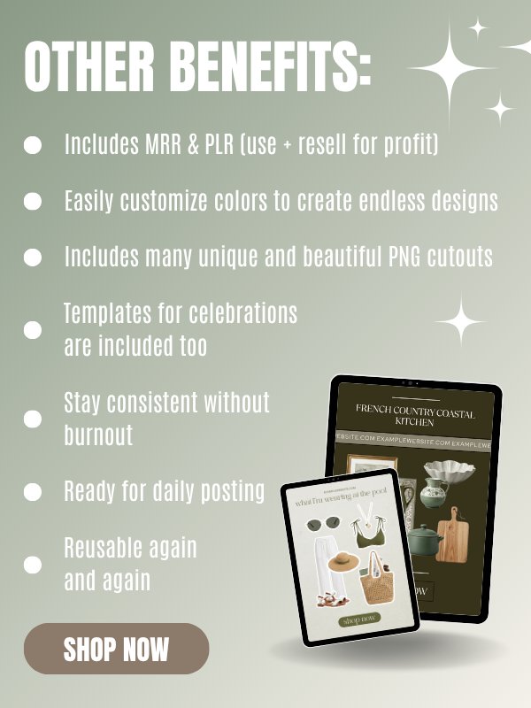 Pinterest Canva Home Decor Moodboard Templates product image (7)