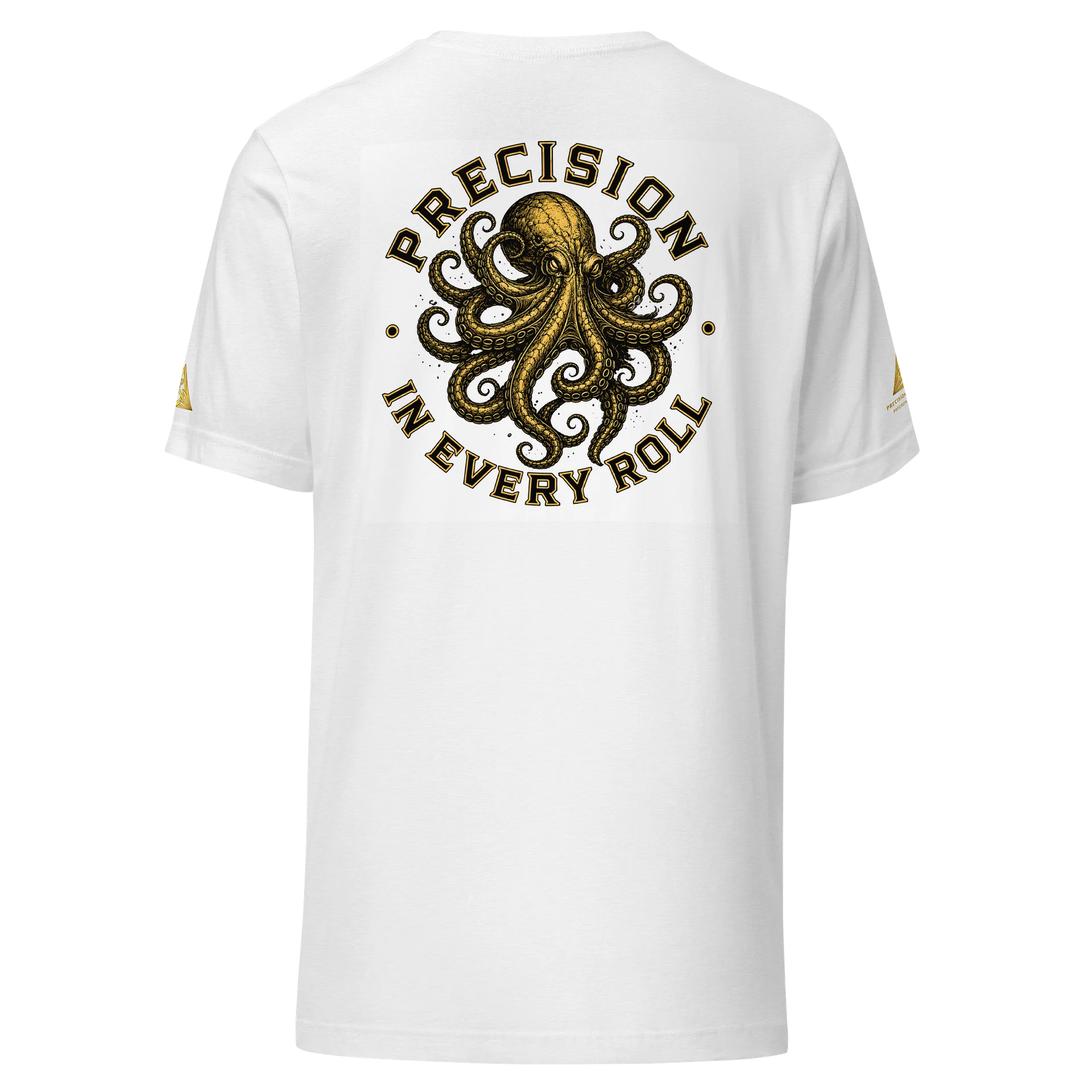 Precision Bjj “Precision in Every Roll” White T-Shirt product image (1)