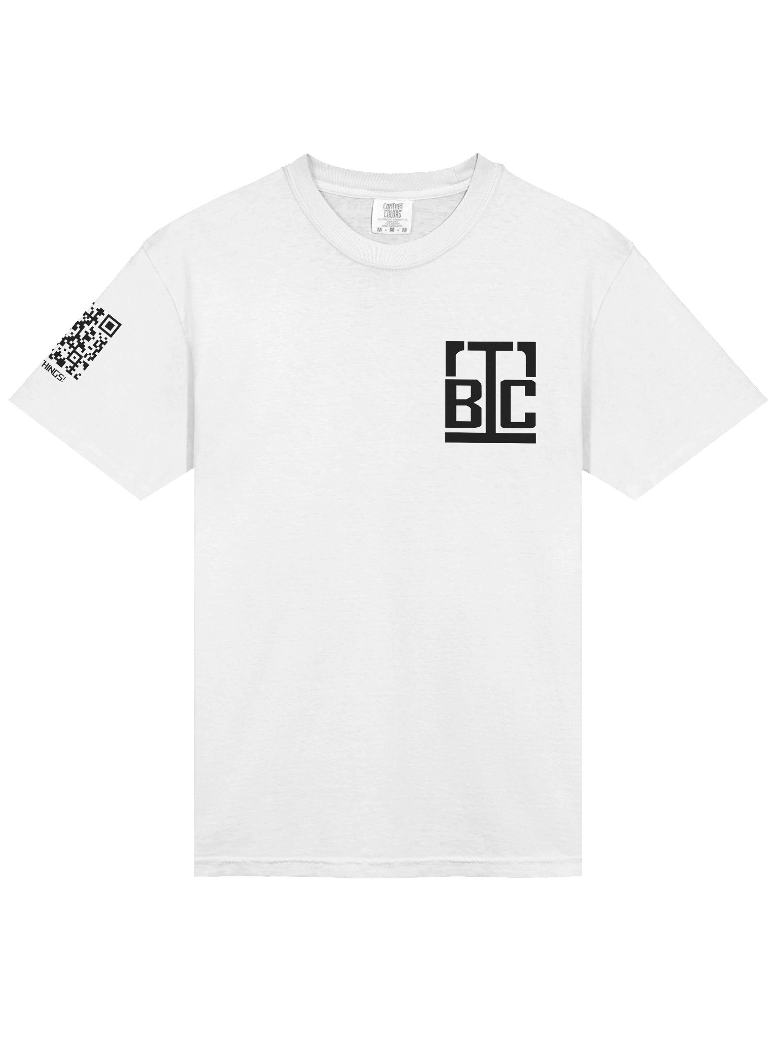 WHITE Ultra-Soft Cotton Tee - I FIX THINGS! (Sleeve Print) product image (3)