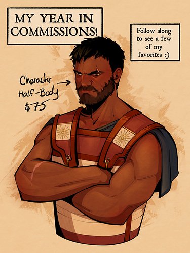 I’ve never really shared my commission work here, but it felt right to look back and celebrate some of the character pieces I...