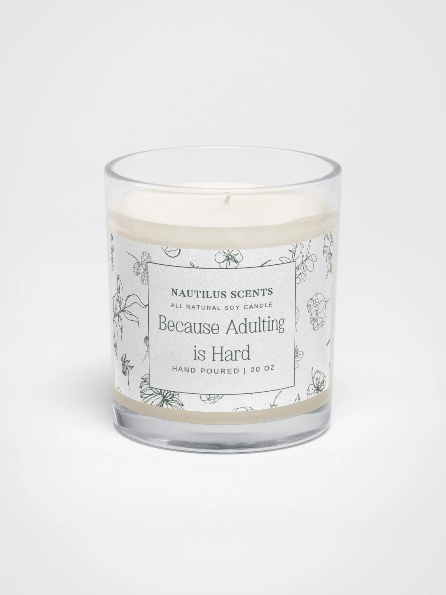 Adulting Is Hard All Natural Soy Candle product image (1)