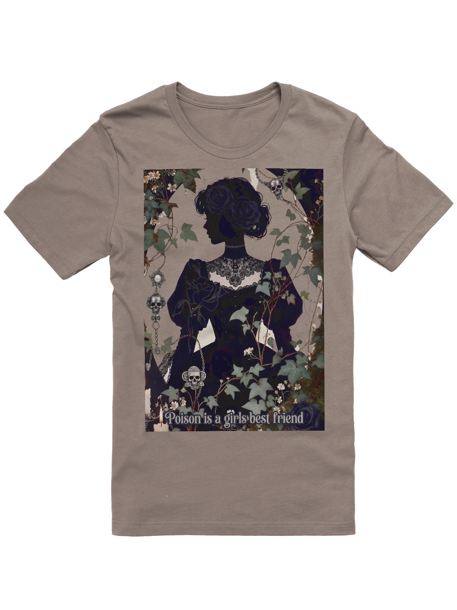 Enchanted Rose Silhouette T-Shirt product image (2)