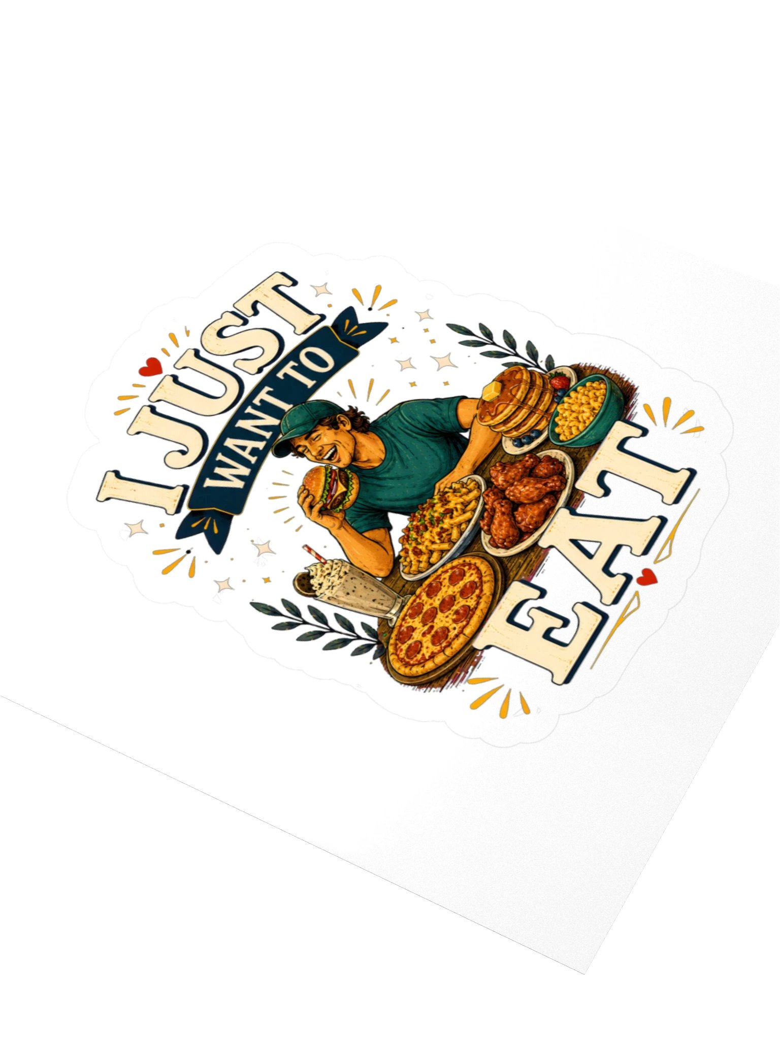 I Just Want To Eat Sticker product image (3)