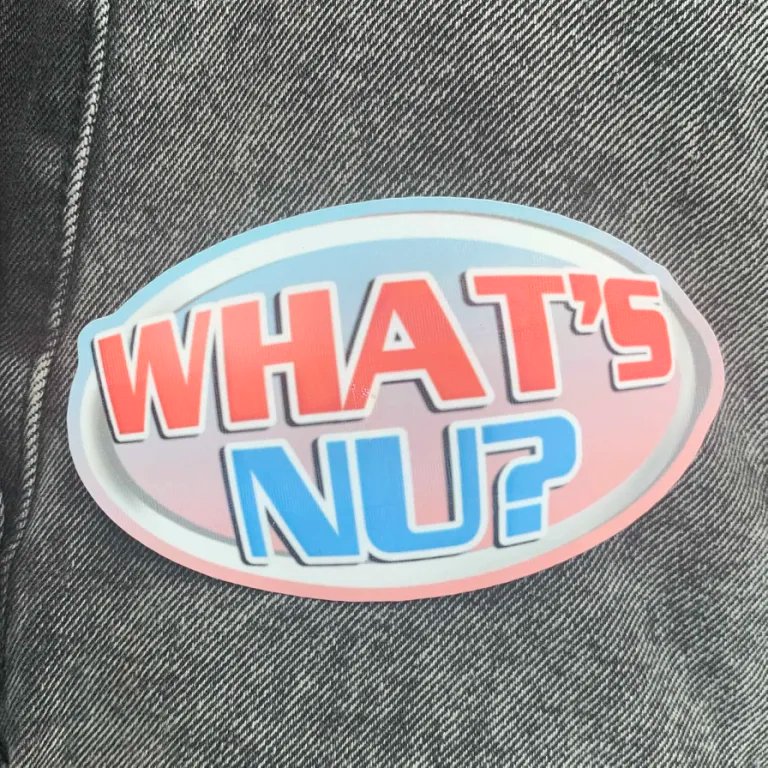 What's Nu? Alternate Logo Sticker product image (1)