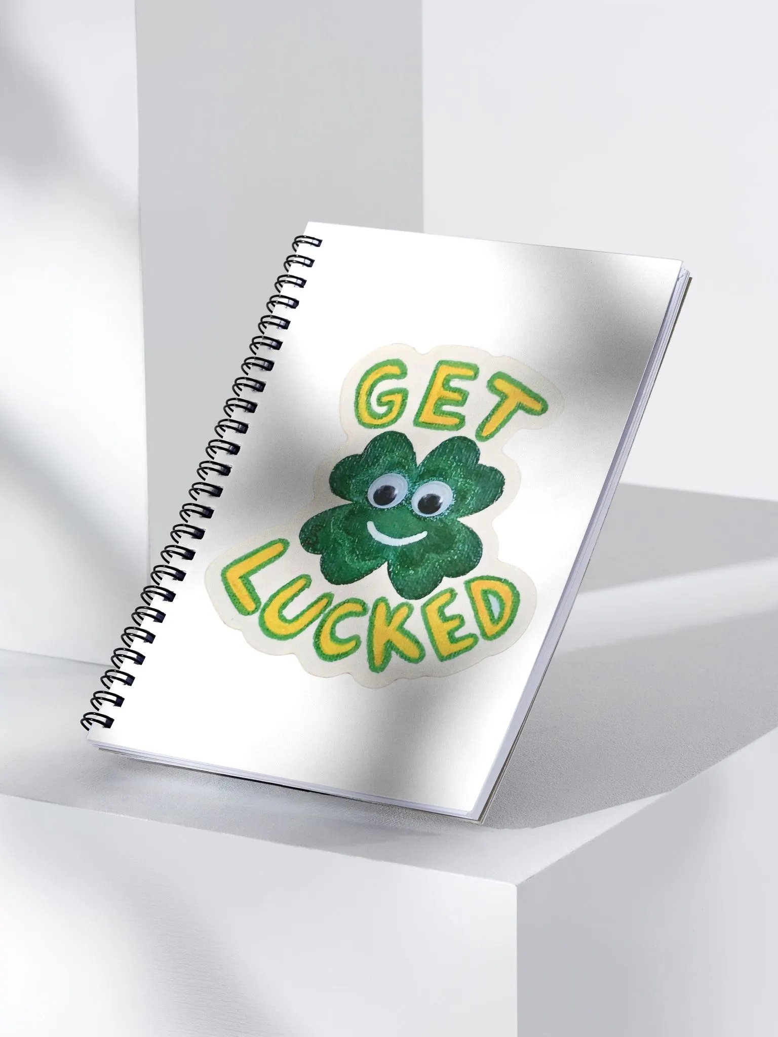 Get Lucked Clover Spiral Notebook product image (3)
