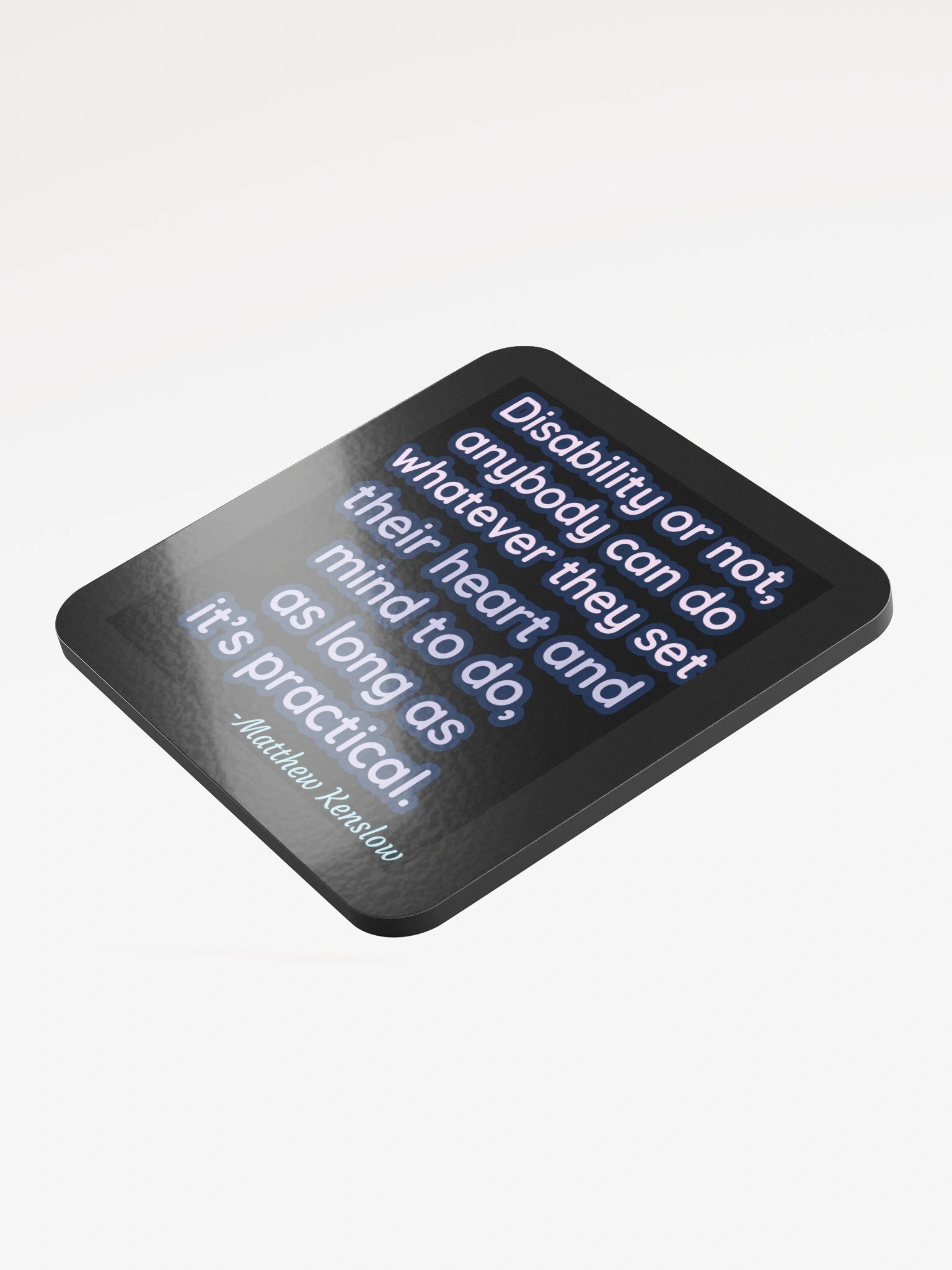 Glossed Cork Coaster [Quote 2] product image (3)
