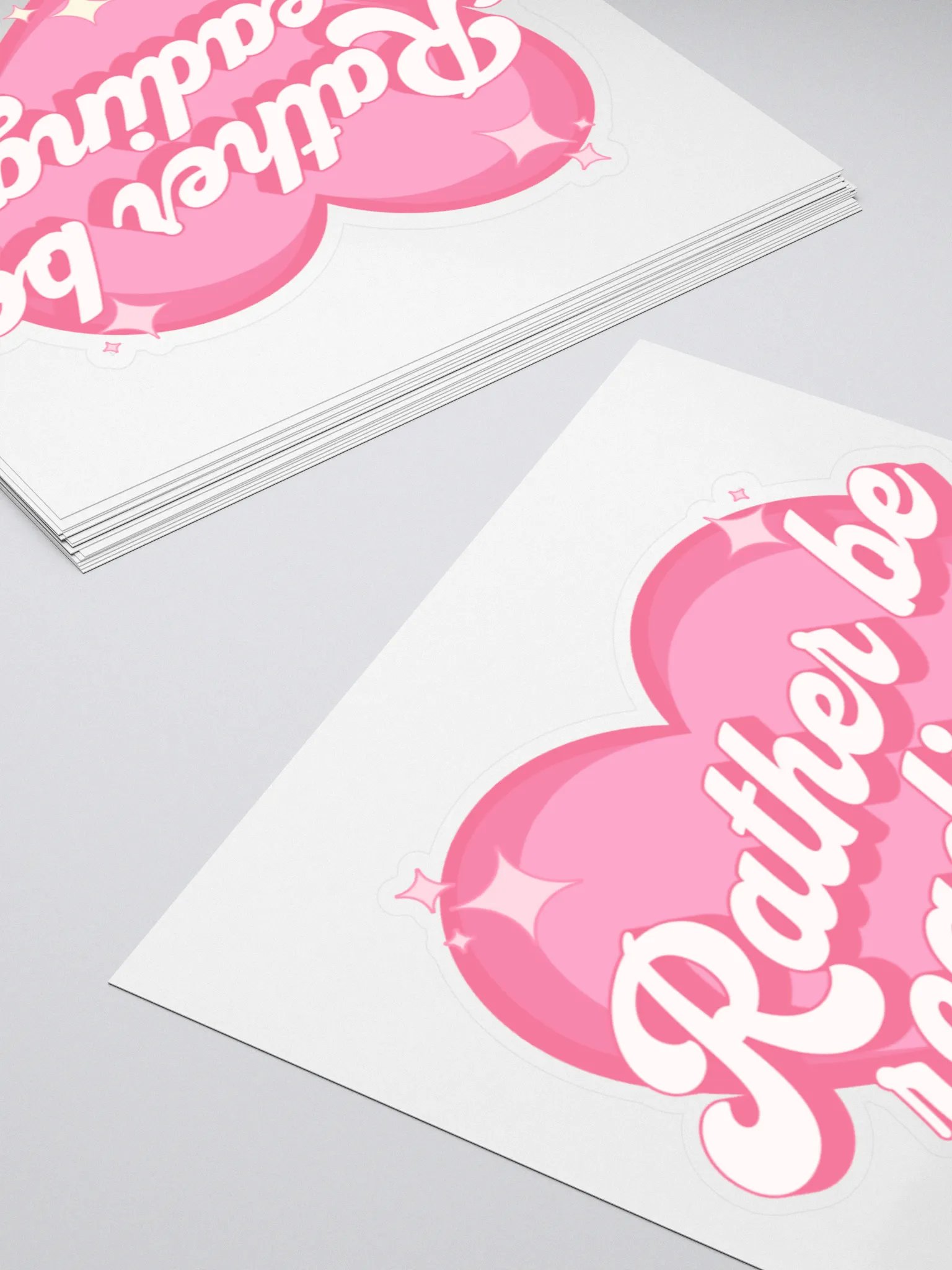 Rather be Reading Sticker product image (4)