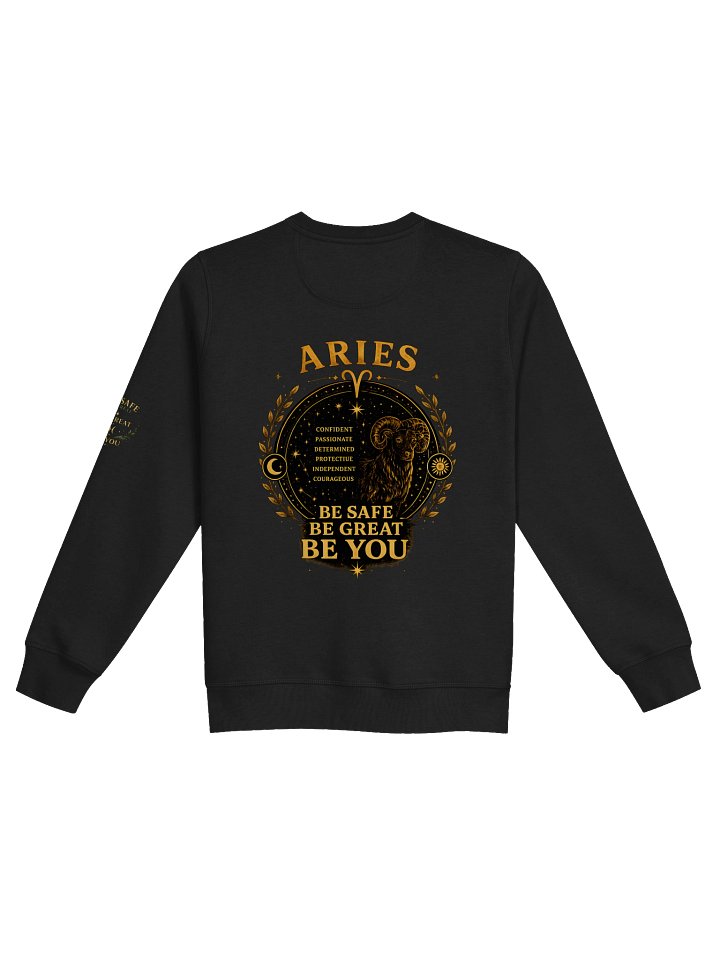 Aries “Fearlessly Forward” Premium Zodiac Crewneck product image (2)