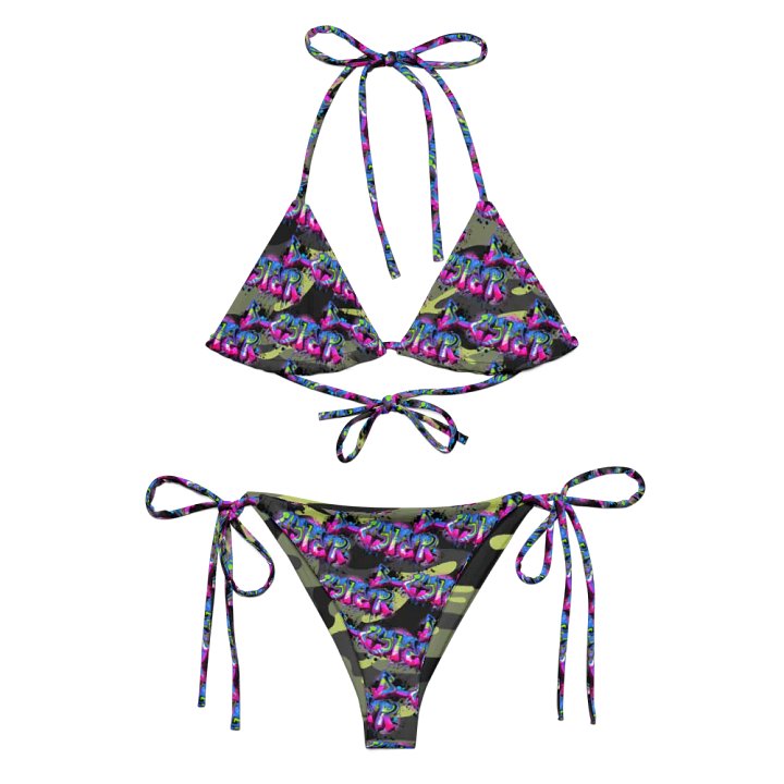 Camouflage Chic Recycled String Bikini Set product image (1)