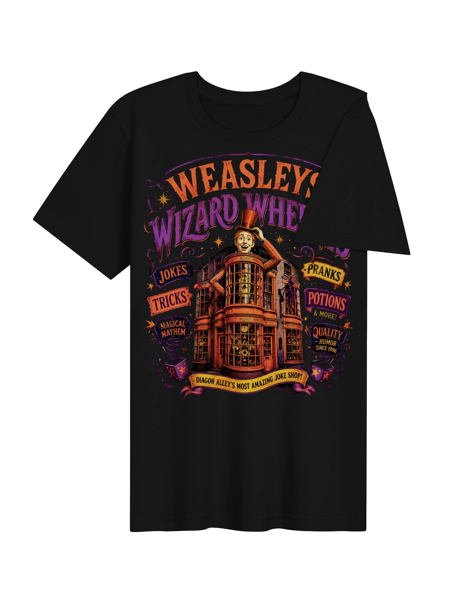 Weasleys’ Wizard Wheezes – Diagon Alley Magical Joke Shop T-Shirt product image (16)