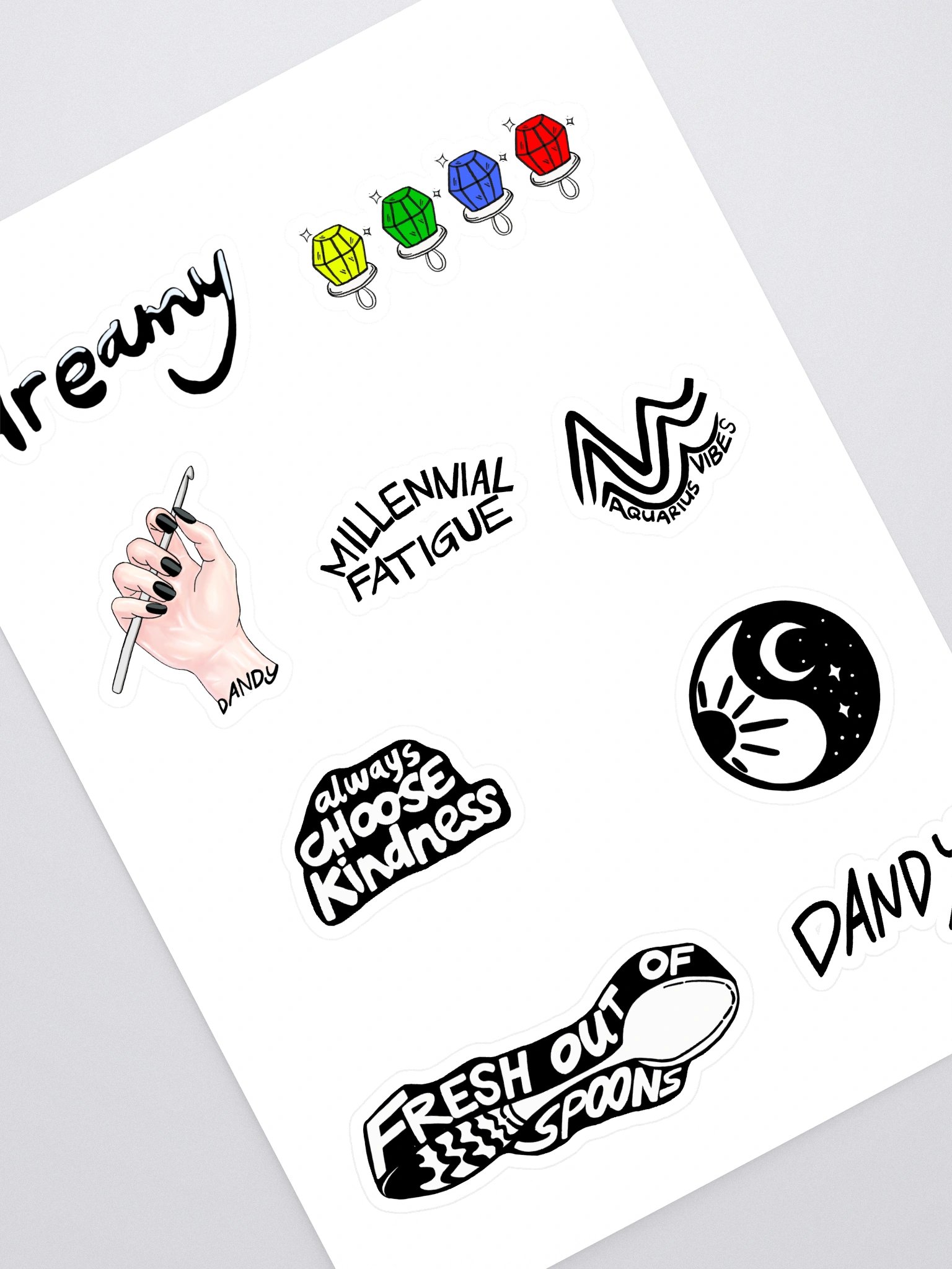 Dandy Starter Pack Sticker Sheet product image (1)