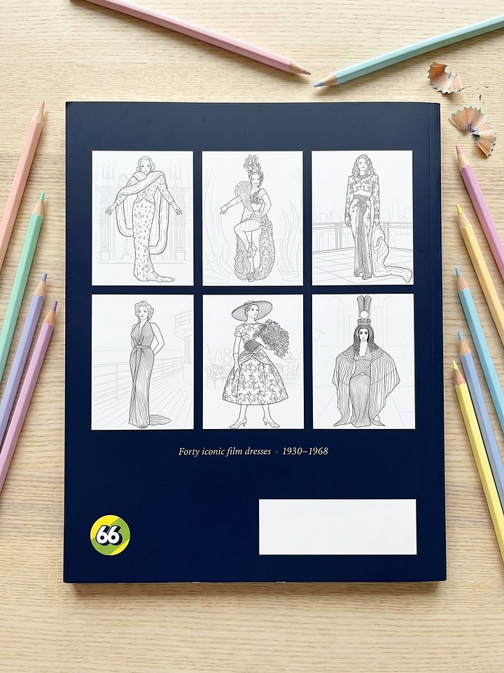 Iconic Old Hollywood Dresses - Coloring Book product image (2)