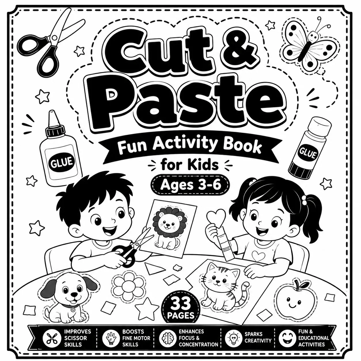 Cut & Paste Fun Activity Book product image (2)