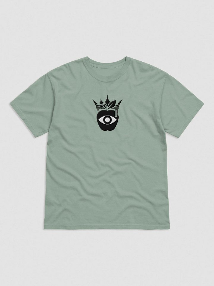 Crowned Apple (Black on Light) Embroidered ✦ Comfort Colors Garment-Dyed Heavyweight T-Shirt product image (6)