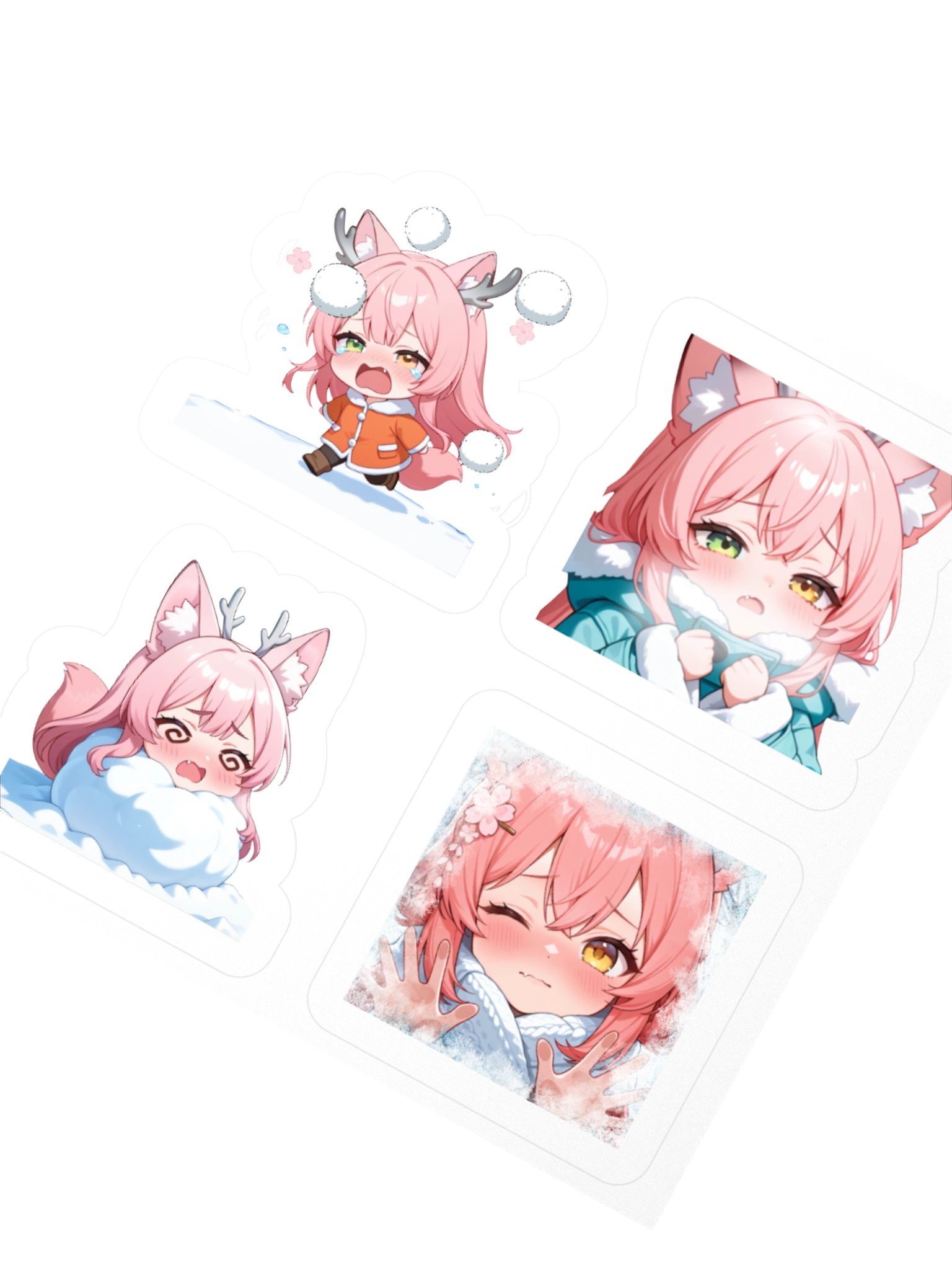 Snowed In Fox Sticker Pack product image (2)