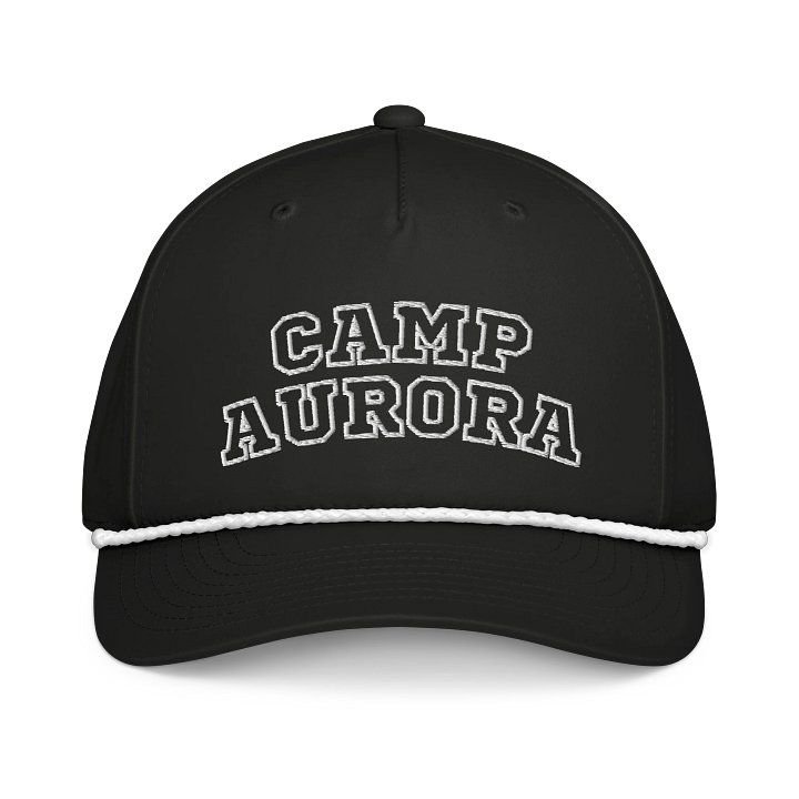 Embroidered Camp College Retro Braided Visor Cap product image (1)