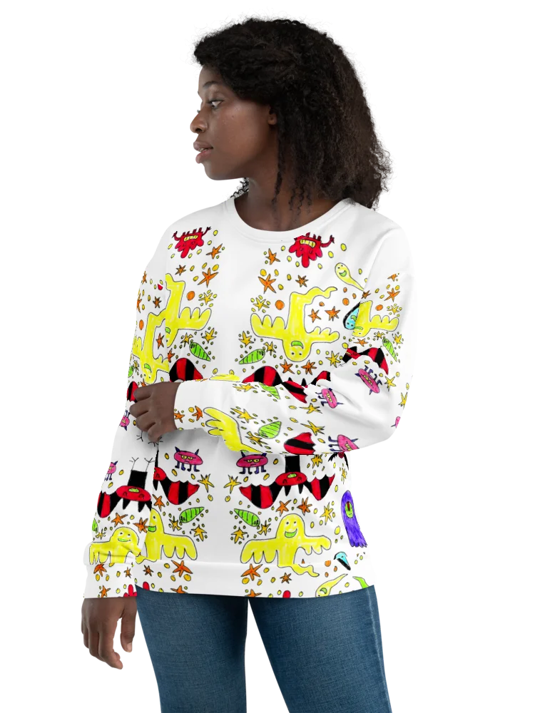 Whimsical Ghost Party All-Over Sweatshirt product image (4)