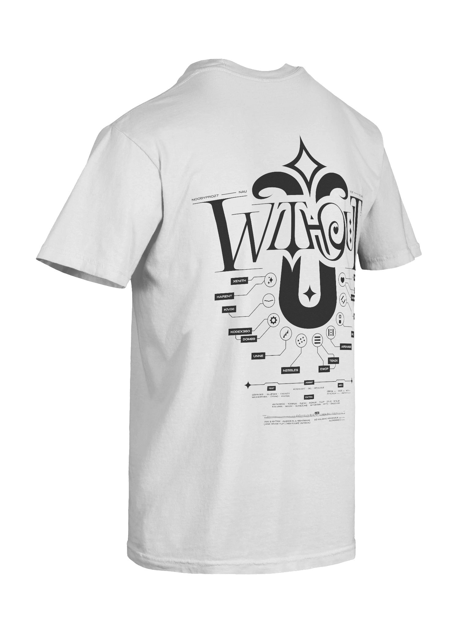 W/O U Black/White Shirt product image (10)