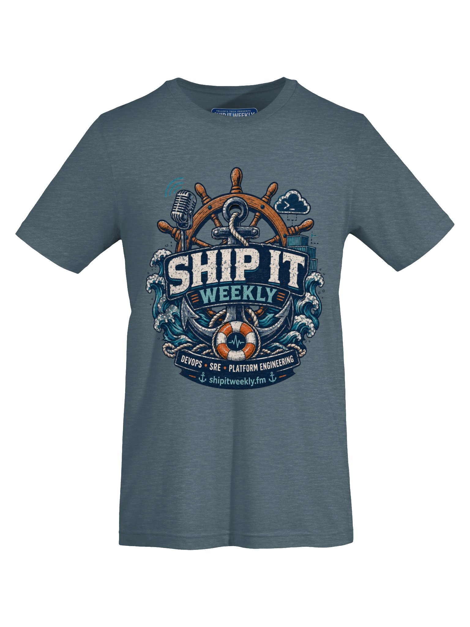 Harbor Ops | Ship It Weekly DevOps Tee product image (5)