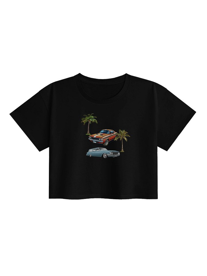 Cute Black Classic Car Crop Top product image (1)