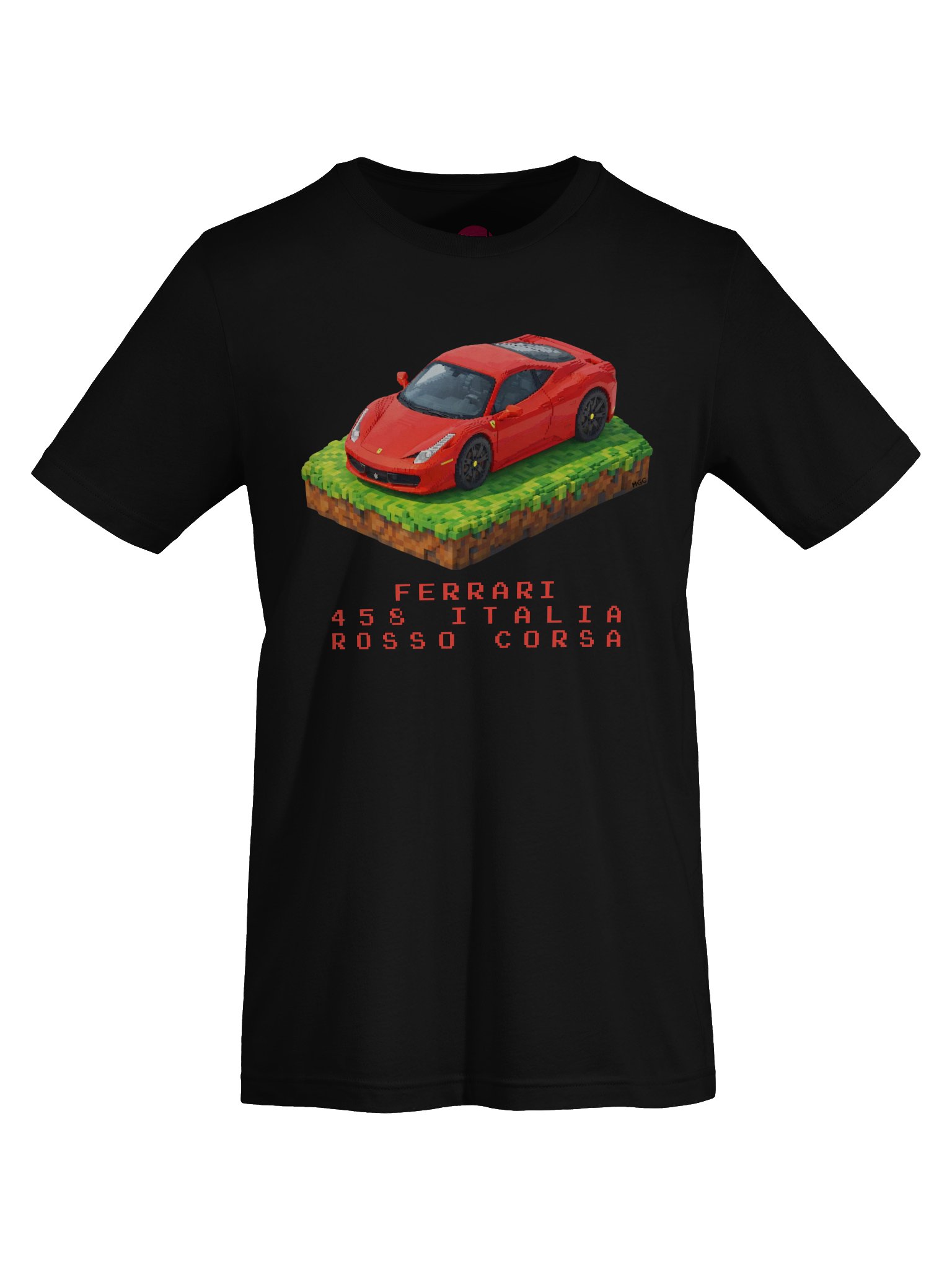 Rosso Corsa Red Ferrari 458 Italia Shirt (Pixel, Retro, Minecraft) product image (62)