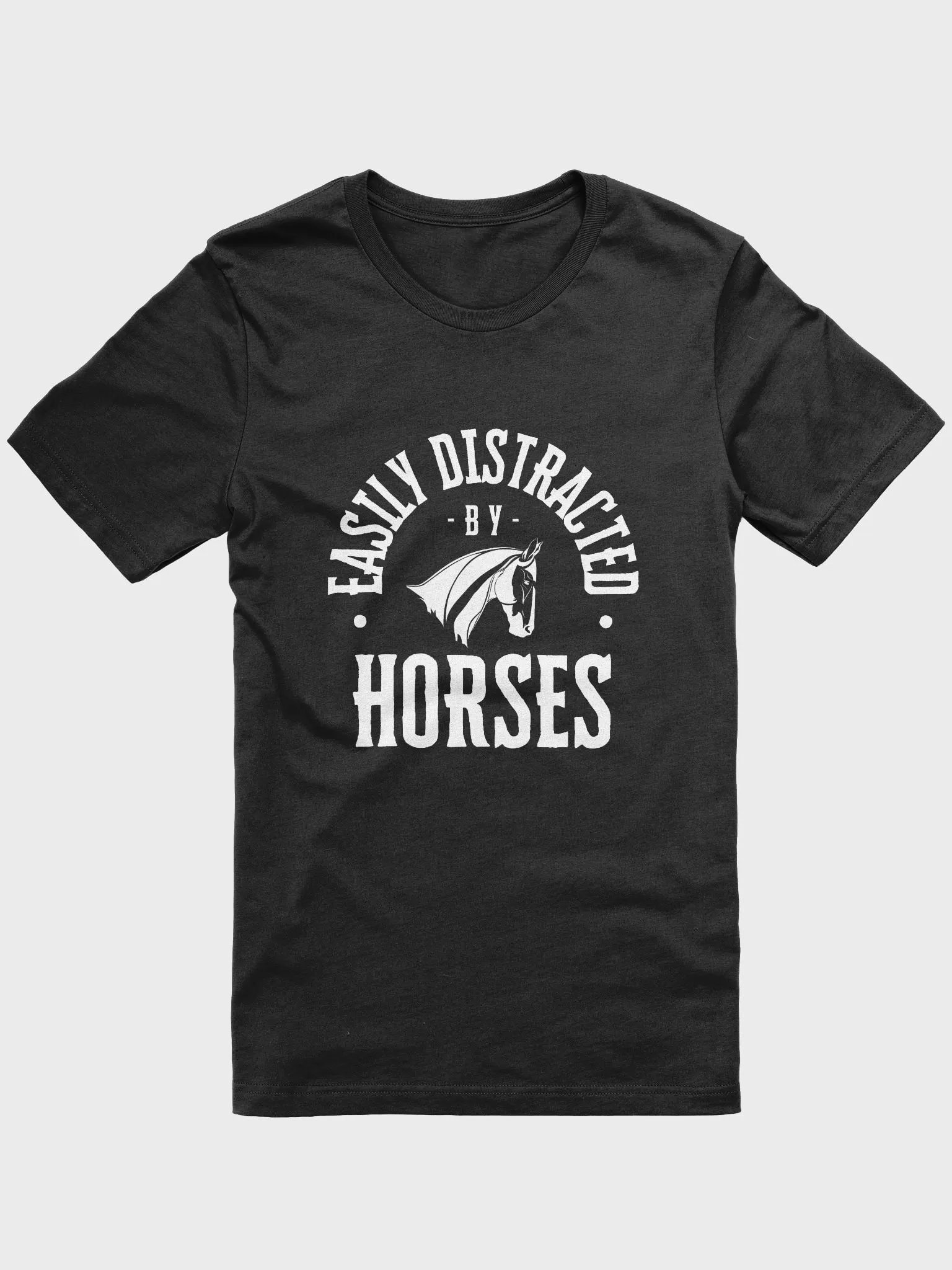Easily Distracted Black & White Tee product image (1)
