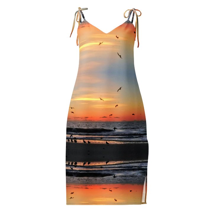 Sunset Reflections All-Over Print Slip Dress product image (1)