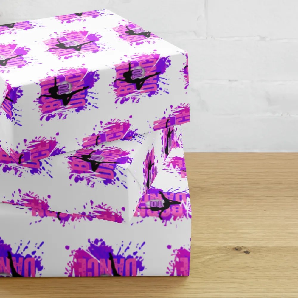 Born To Dance Melodic Moves Her Silhouette Wrapping Paper Set product image (10)